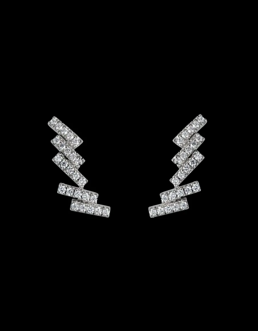 GOLD & ROSES PENDIENTES CRAWLER SKYLINE