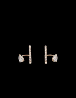 GOLD & ROSES PENDIENTES SATELITE DE SAUDADE