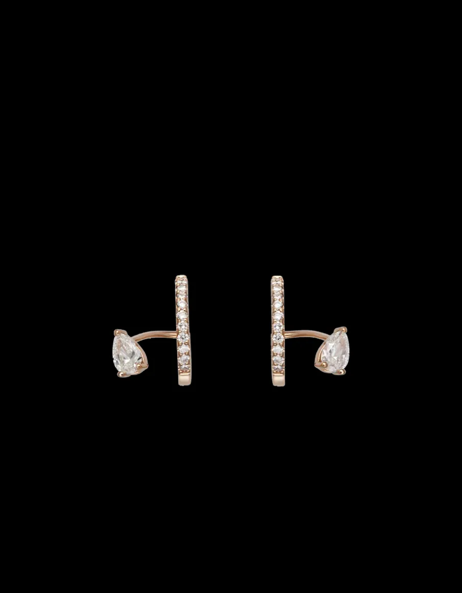 GOLD & ROSES PENDIENTES SATELITE DE SAUDADE
